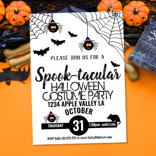 spindel skräck Halloween-fest skräck-super Inbjudningar