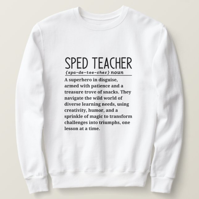 Spindelärare Lång Ärmad Tröja (Design framsida)