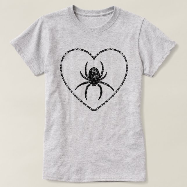 Spindelhjärta T-Shirt (Design framsida)