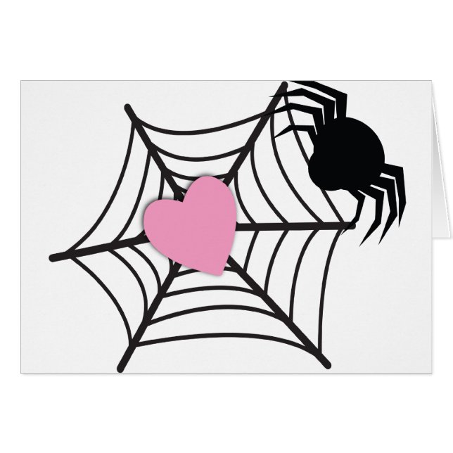 SpindelKÄRLEK! Hälsningskort (Framsidan Horizontal)