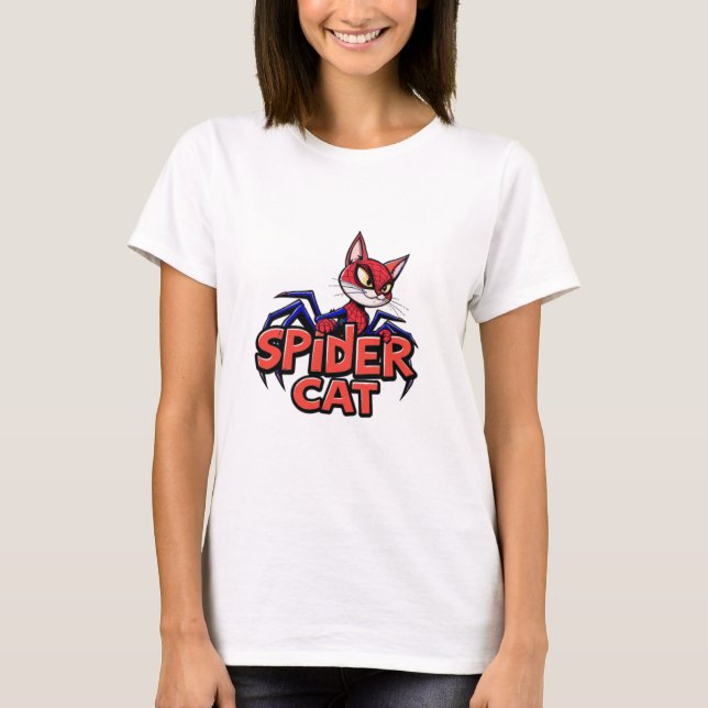Spindelkatt T Shirt (Framsida)