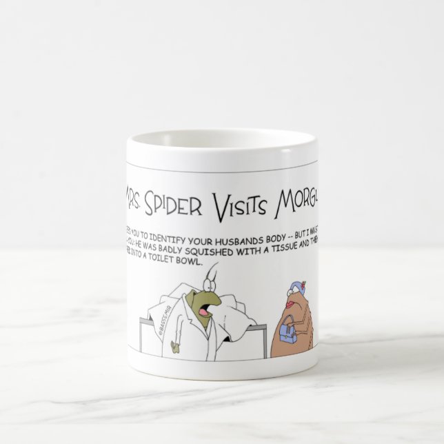 SpindelMorguebesök Kaffemugg (Center)