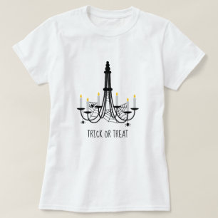 Spindelnät chandelier Halloween-tema T Shirt