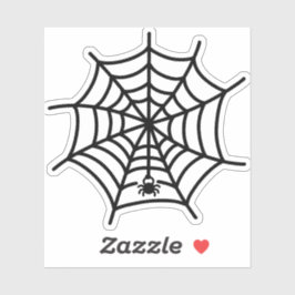 Spindelnät doodle klistermärken