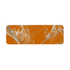 Spindelnät Fract Background-Returadress-etikett Returadress Etikett