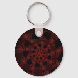 Spindelnät Fractal Nyckelring