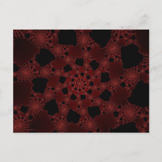 Spindelnät Fractal Vykort (Framsida)