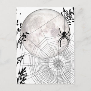 Spindelnät, Full Moon, Iconic gotiic, Gothic Gifts Vykort