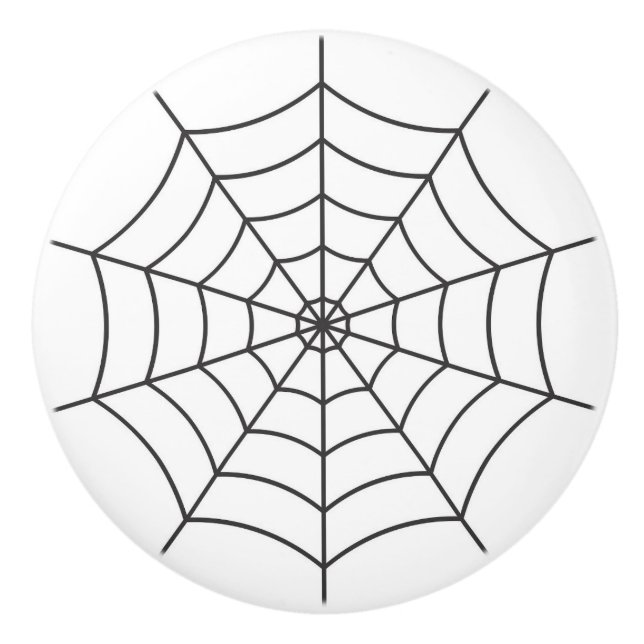 Spindelnät Gothic Halloween Knopp (Framsidan)