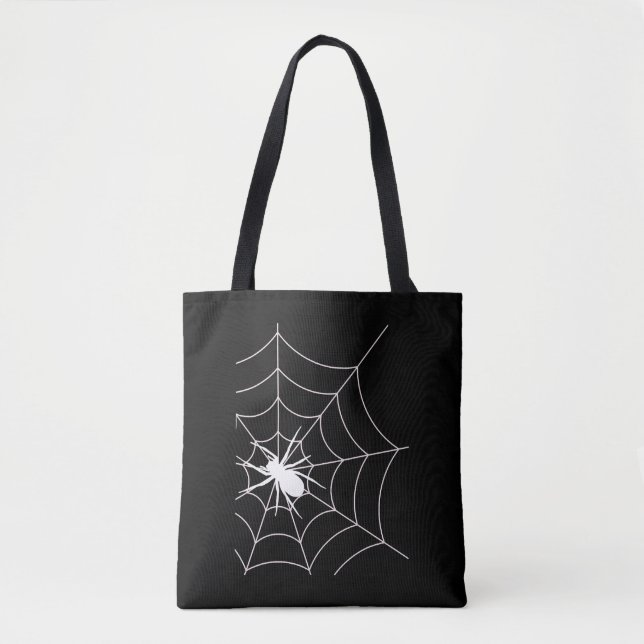 Spindelnät Gravid annons Halloween Tygkasse (Framsida)