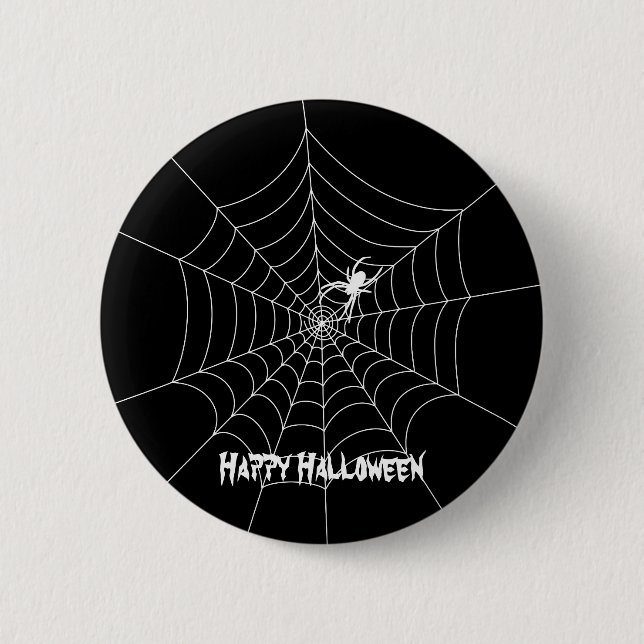 Spindelnät Halloween-knapp Knapp (Framsida)