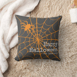 Spindelnät Halloween Kudde