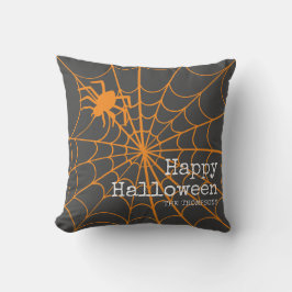 Spindelnät Halloween Kudde
