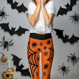 Spindelnät Halloween Leggings