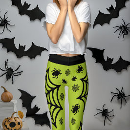 Spindelnät Halloween Leggings