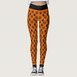 Spindelnät Halloween Leggings