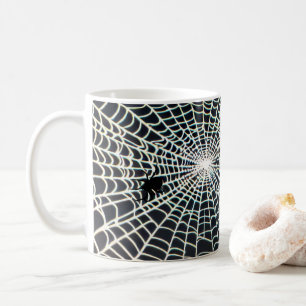 Spindelnät Halloween Mugg