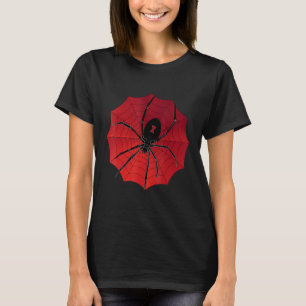 Spindelnät Halloween Red Back Widow T Shirt