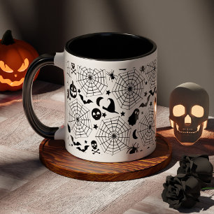 Spindelnät Halloween-taloky Mugg