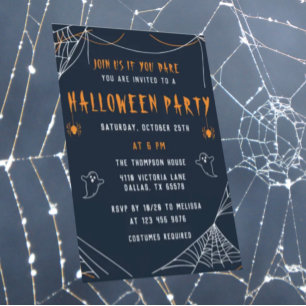 Spindelnät Halloween Vuxen Party Helgdag-kort Julkort