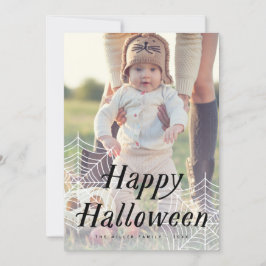 Spindelnät Happy halloween-fotokort Tack Kort