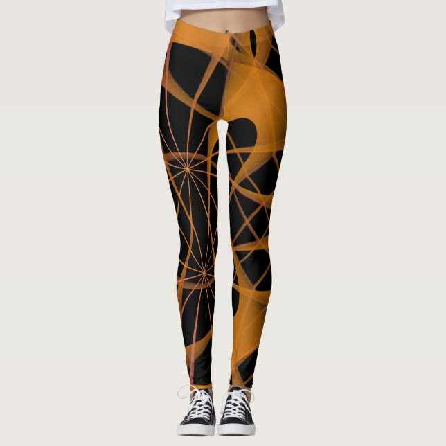 Spindelnät Kvinnors förband Leggings (Framsida)