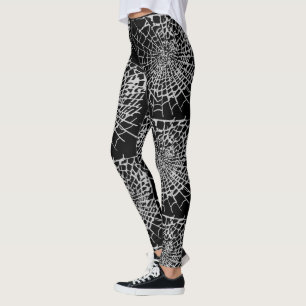 Spindelnät Leggings - Gothic Halloween Cobweb