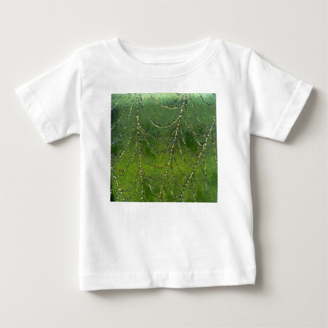 Spindelnät med Abstrakt av nya droplets Tee (Framsida)