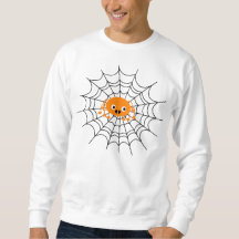 Spindelnät med Spider Halloween Sweatshirt