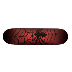 Spindelnät med spindelskateboard old school skateboard bräda 18 cm