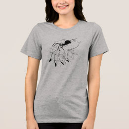 Spindelnät- och handillustration t shirt