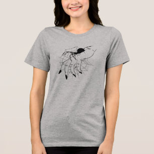 Spindelnät- och handillustration t shirt