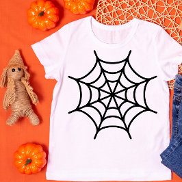 Spindelnät Silhouette Halloween T Shirt