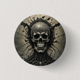 Spindelnät Skeleton Head-Button Knapp
