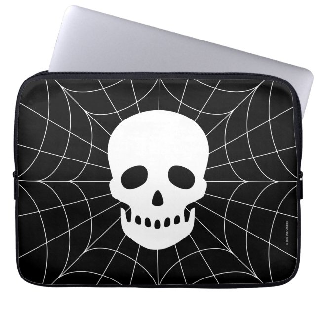 Spindelnät Skull Electronics Bag Laptop Fodral (Framsidan)