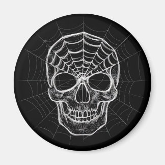 Spindelnät Skull Magnet