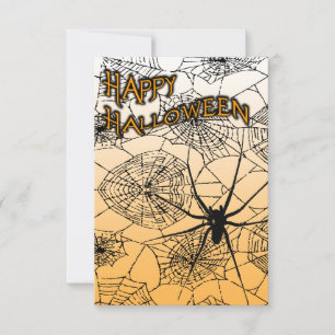 spindelnäten happy halloween inbjudningar