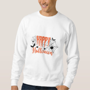 Spindelnäten happy halloween lång ärmad tröja