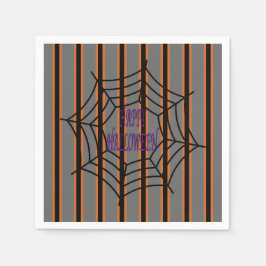 Spindelnäten roligt och Finare Halloween Pappersservett