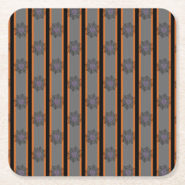 Spindelnäten roligt och Finare Halloween Underlägg Papper Kvadrat