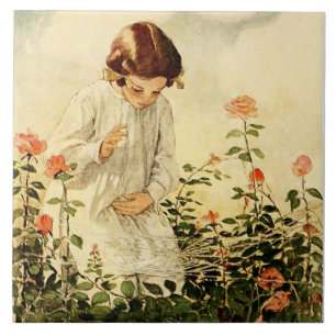 Spindelnätet av Jessie Willcox Smith Kakelplatta