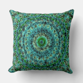 Spindelnätet Beachy Blue och Grönt Kudde