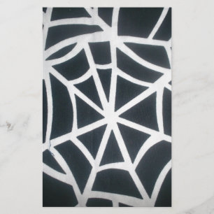Spindelnätet Bold Black & White Geometric Mönster Brevpapper