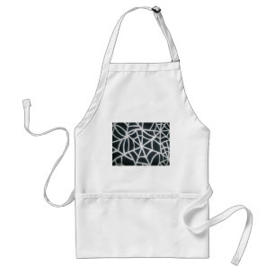 Spindelnätet Bold Black & White Geometric Mönster Förkläde