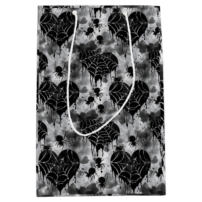 Spindelnätet Gothic Kärlek med Hearts (Framsidan)