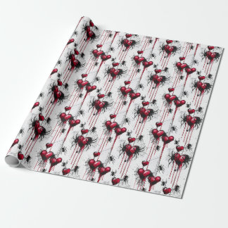 Spindelnätet Gothic Kärlek med Hearts Presentpapper