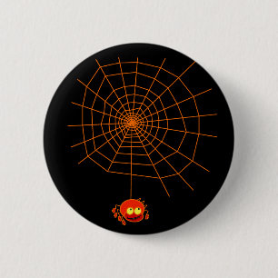 Spindelnätet Halloween knäppas Knapp