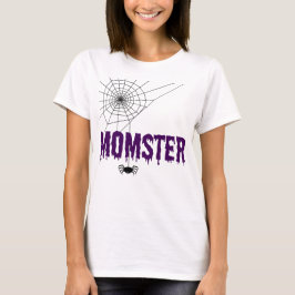 Spindelnätet Momster Lila Dripping Font Tee Shirt