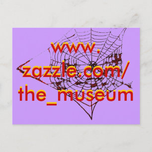 spindelnätet MUSEUM Zazzle the_museum Vykort