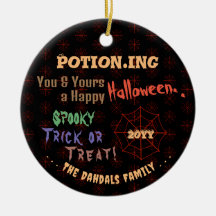 Spindelnätet personlig Potion Colorful Halloween